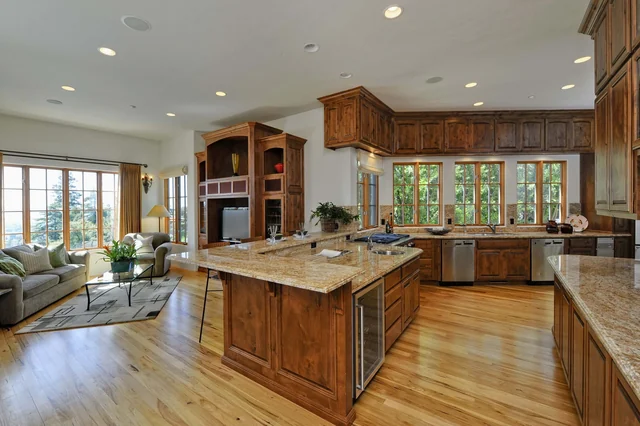 Kitchens inspiration featuring Golden Persa II stone from the original TSF gallery