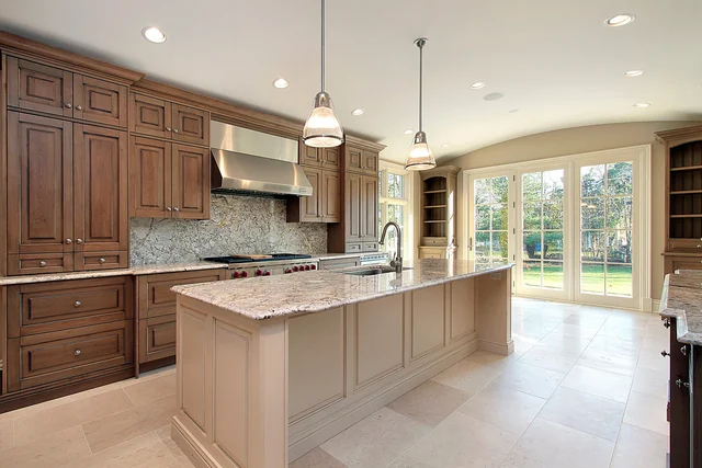 Kitchens inspiration featuring Sienna Bordeaux stone from the original TSF gallery