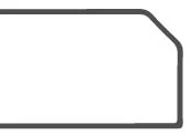Bevel edge profile diagram.